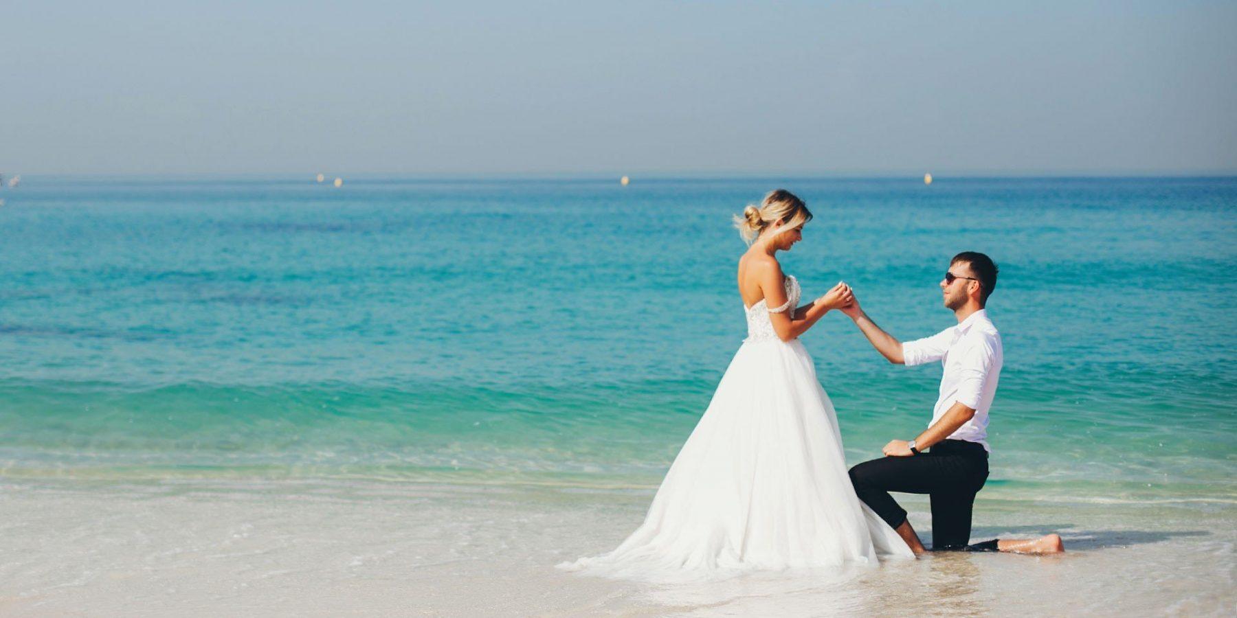 A couple on a beach