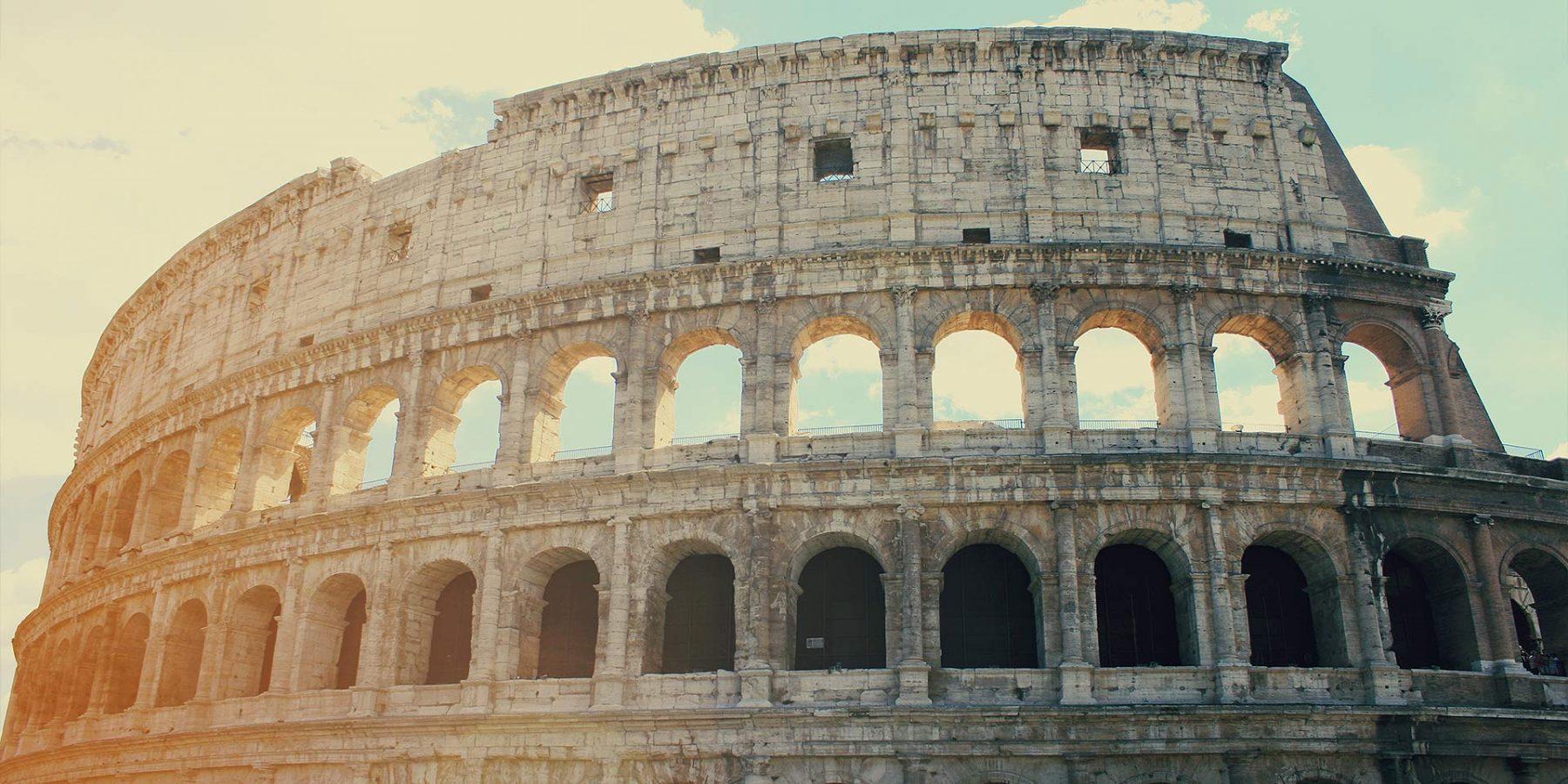 View of Colosseum in Rome