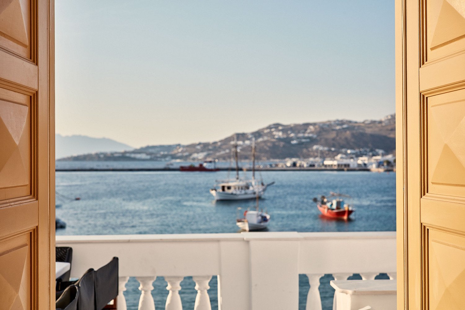 View from the terrace on the Old Port