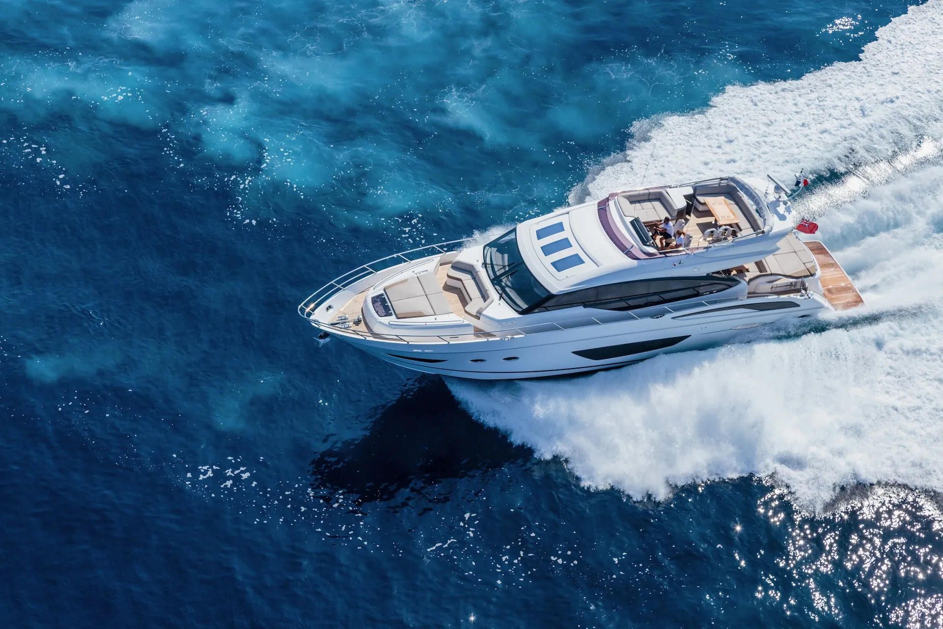 A yacht on the sea near Mykonos