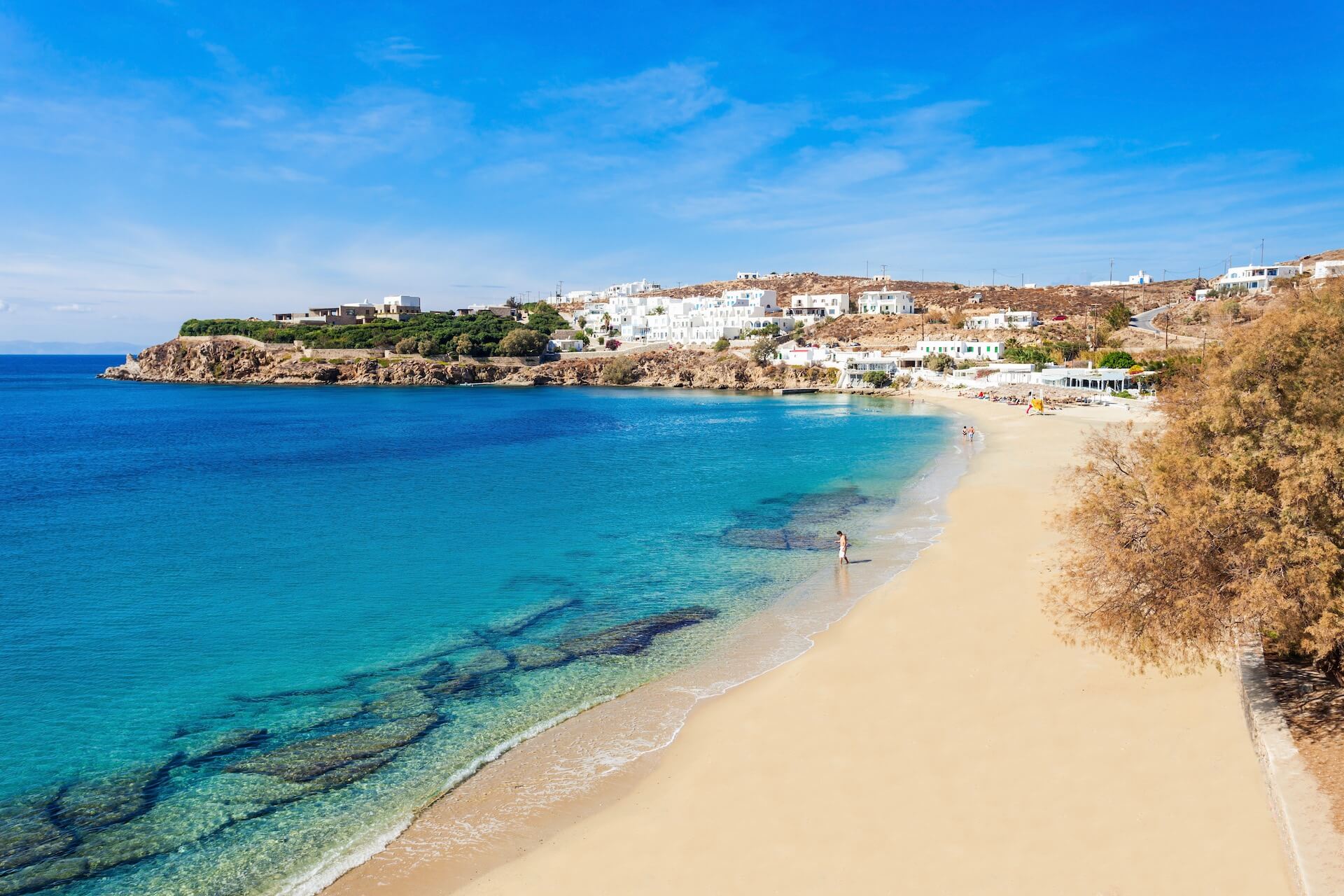 A view of Elia Beach