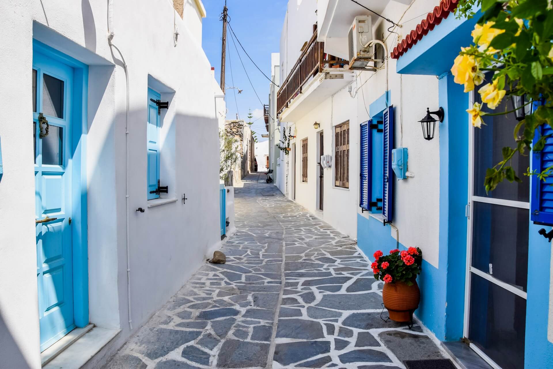 A street in Mykonos old town