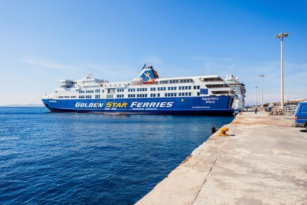 Golden Star ferry on the coast