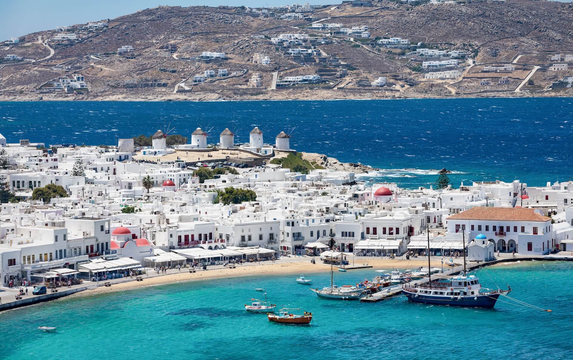 View of Mykonos town