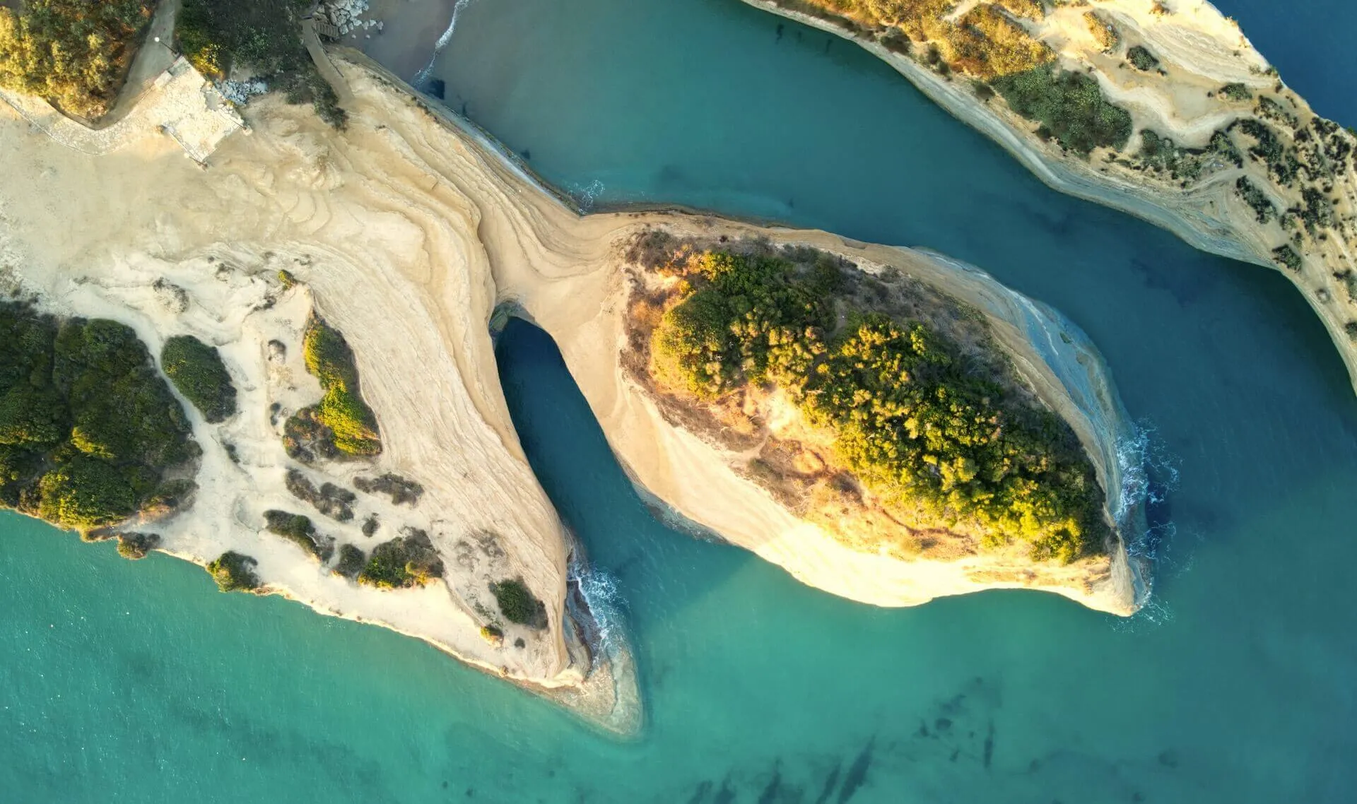 View of Canal d'Amour in Sidari, Corfu, Greece