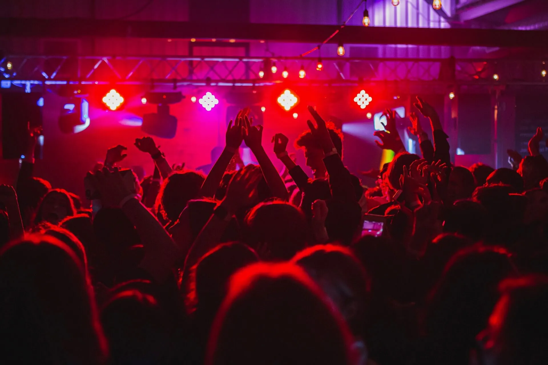 People dancing in a nightclub