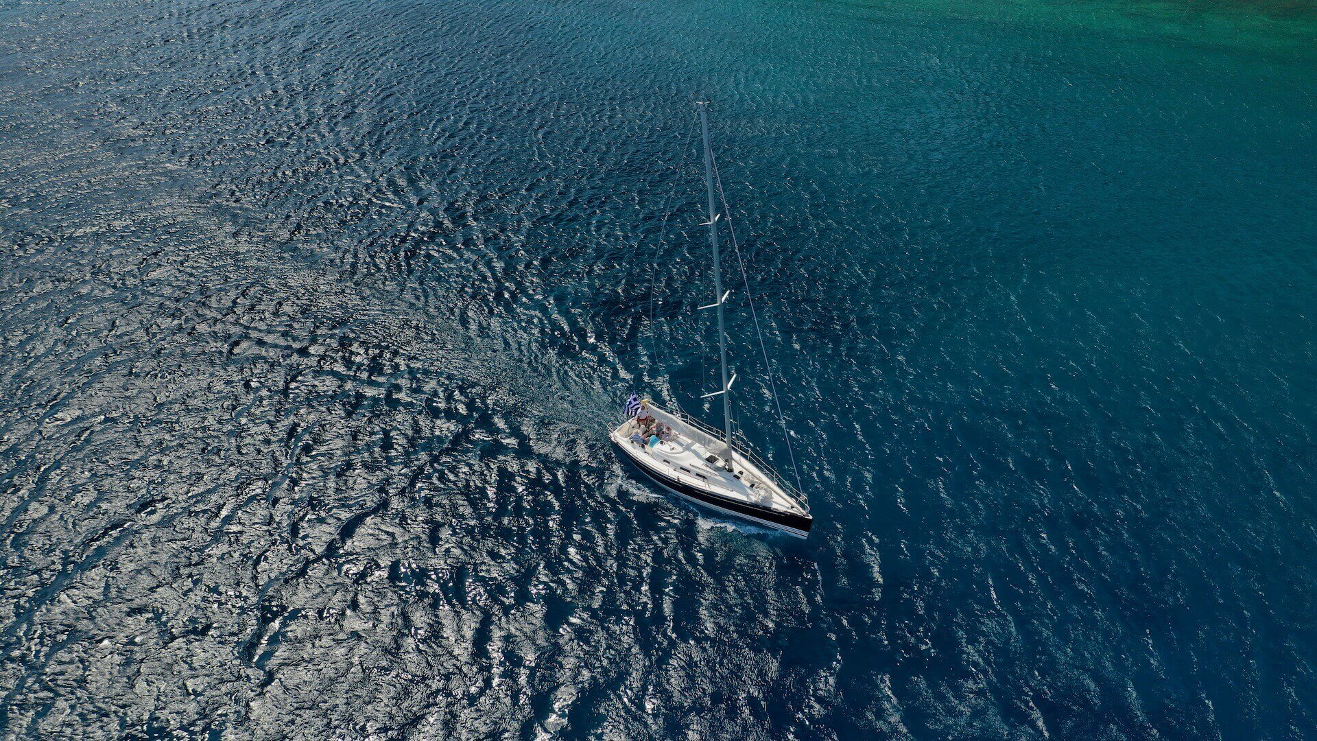 A boat in water