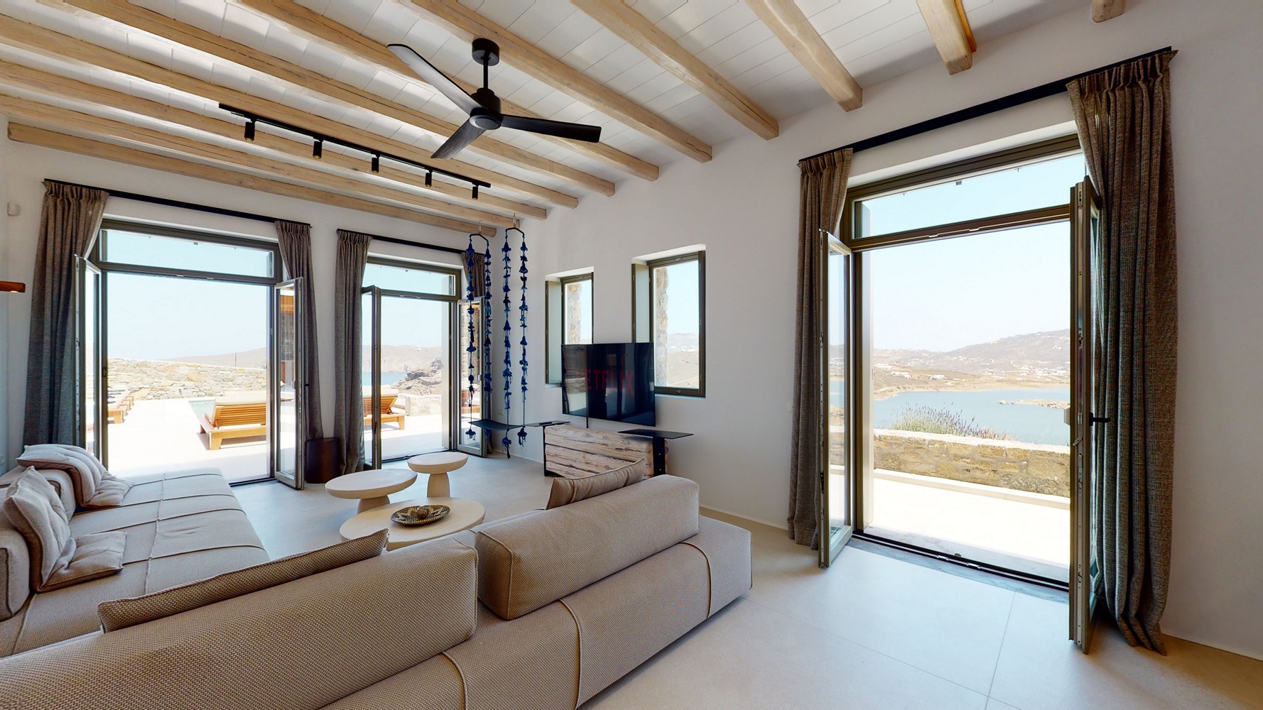  The living room area in a villa