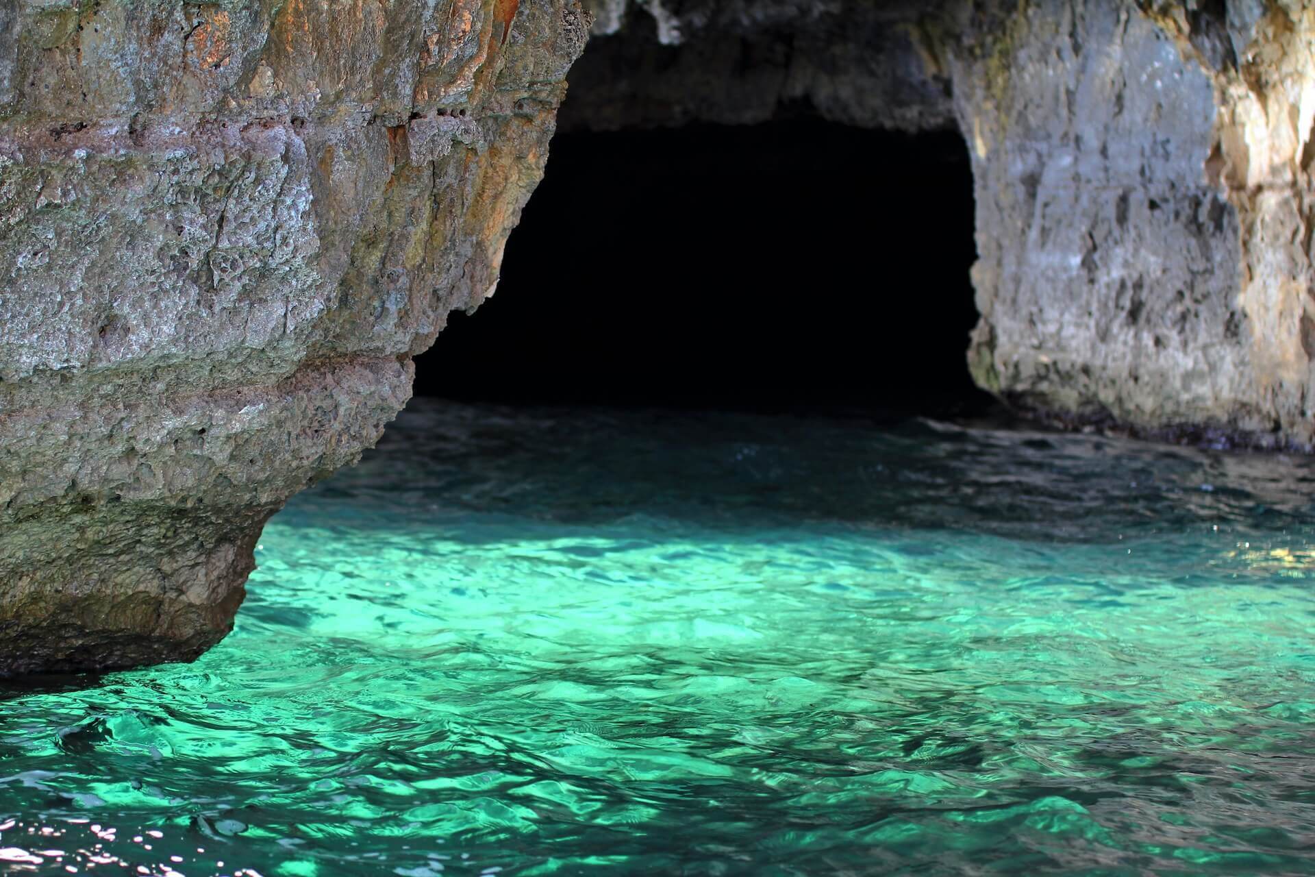 Tragonisi island cave