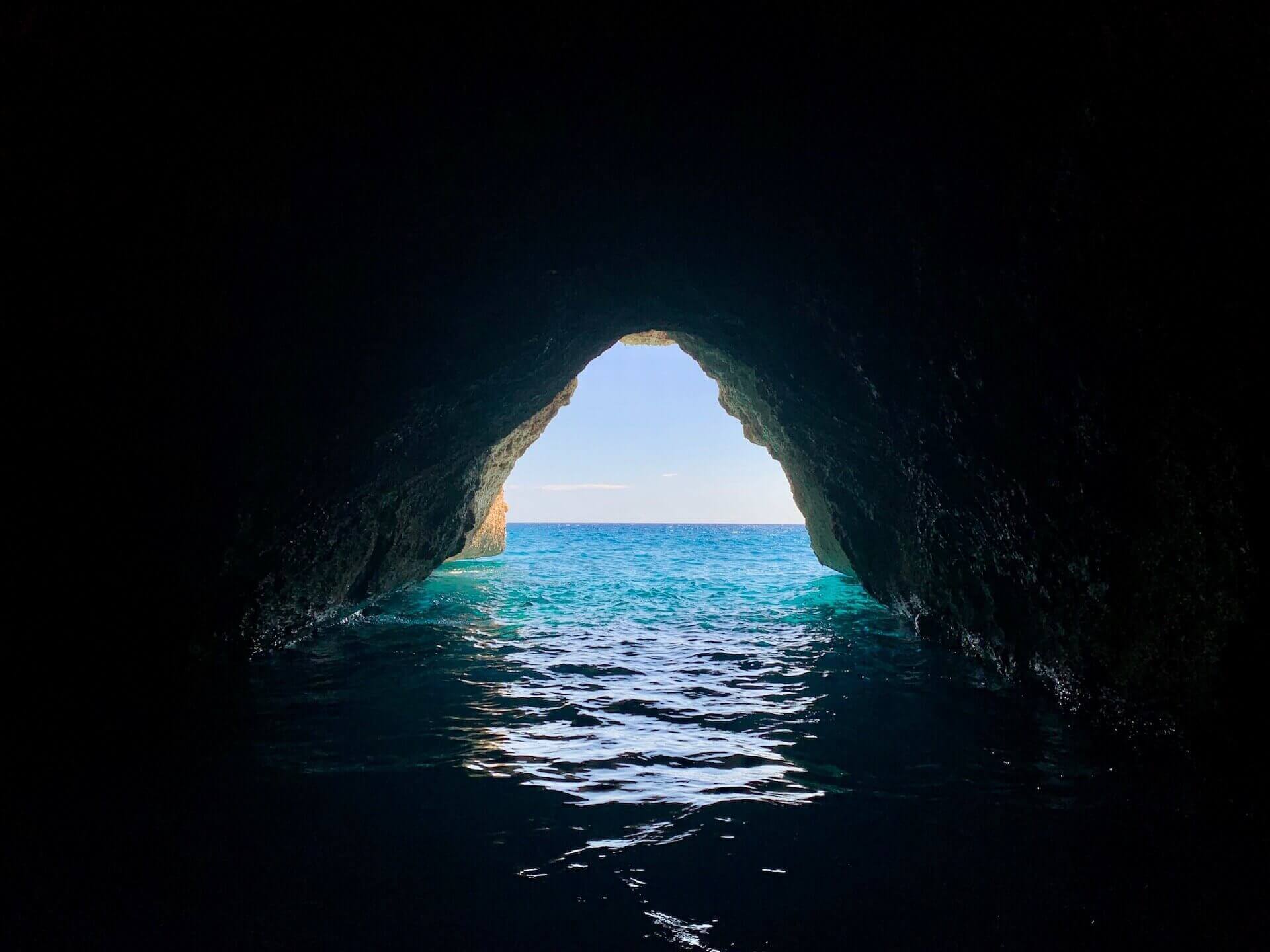 Mykonos swimming cave