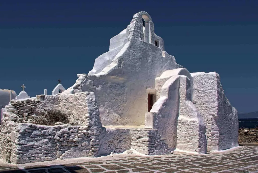 View of Panagia Paraportiani church 