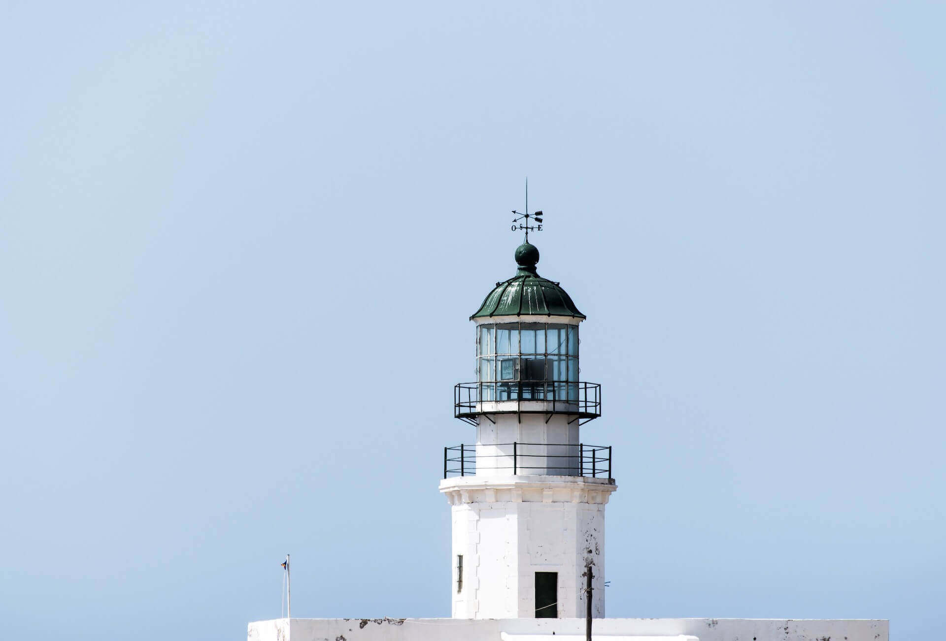 View of Armenistis Lighthouse in Mykonos 