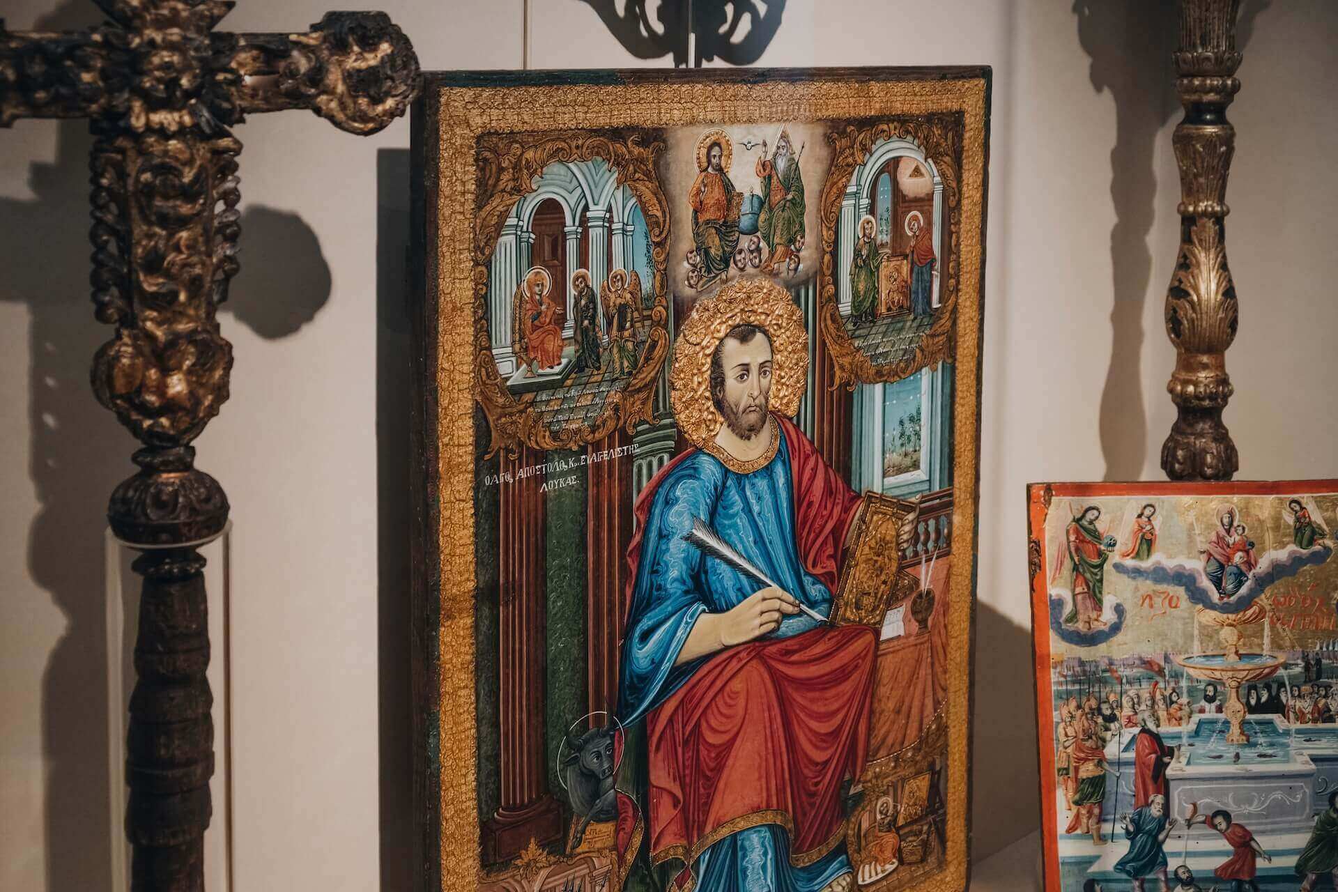 Icon in the museum of Panagia Tourliani