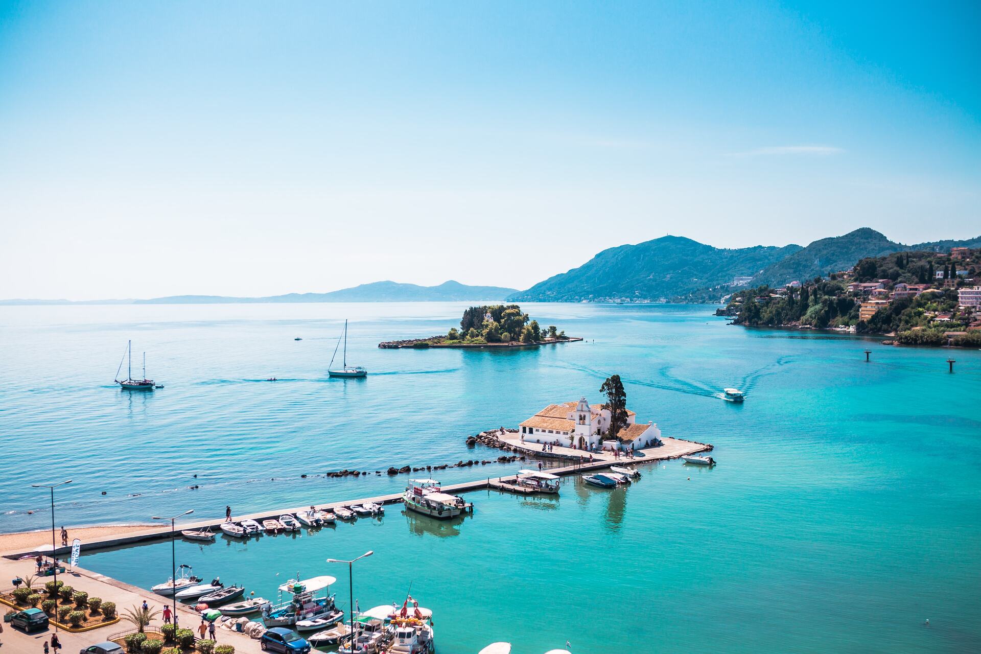 View of the Corfu island