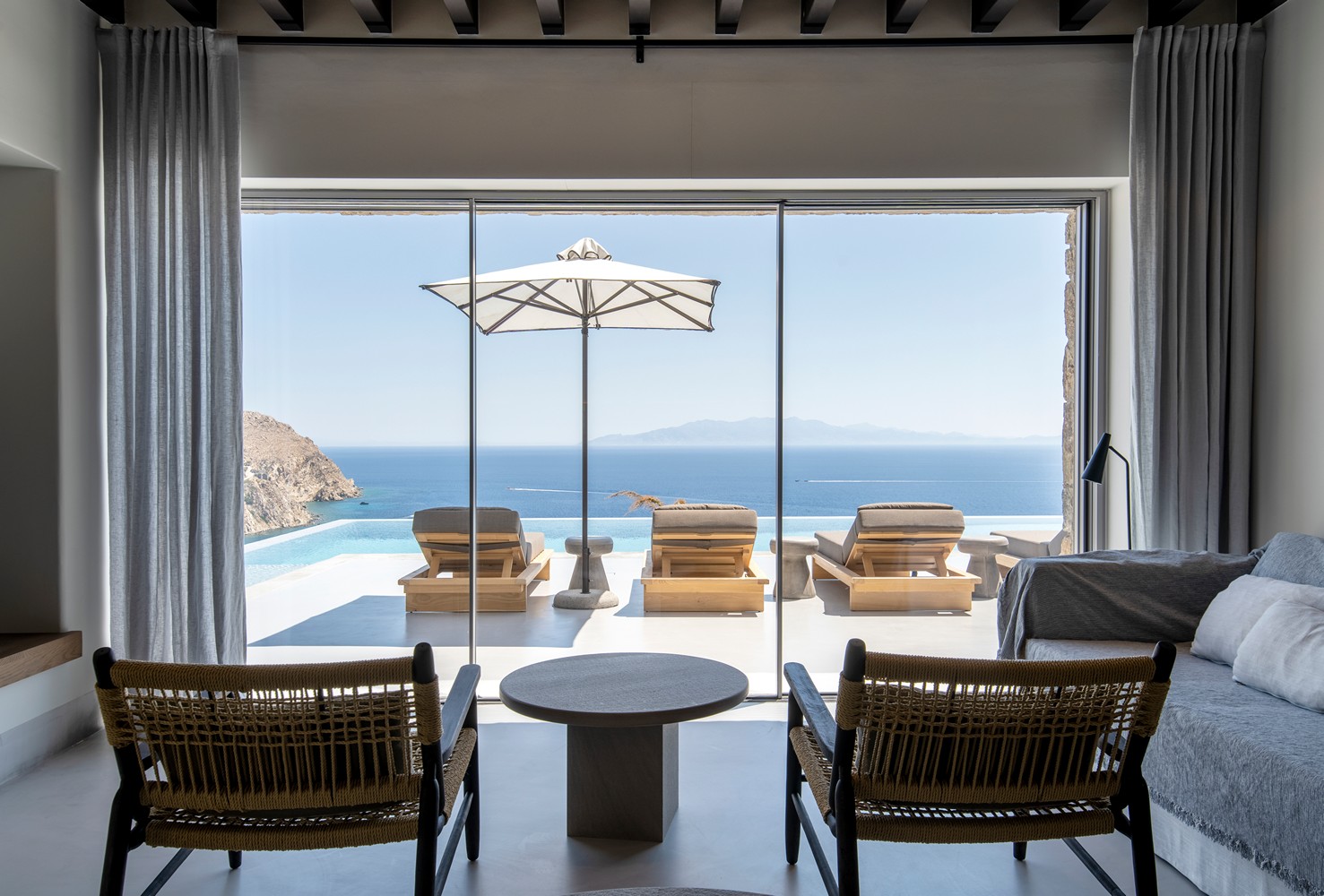 A view from a luxury Mykonos villa