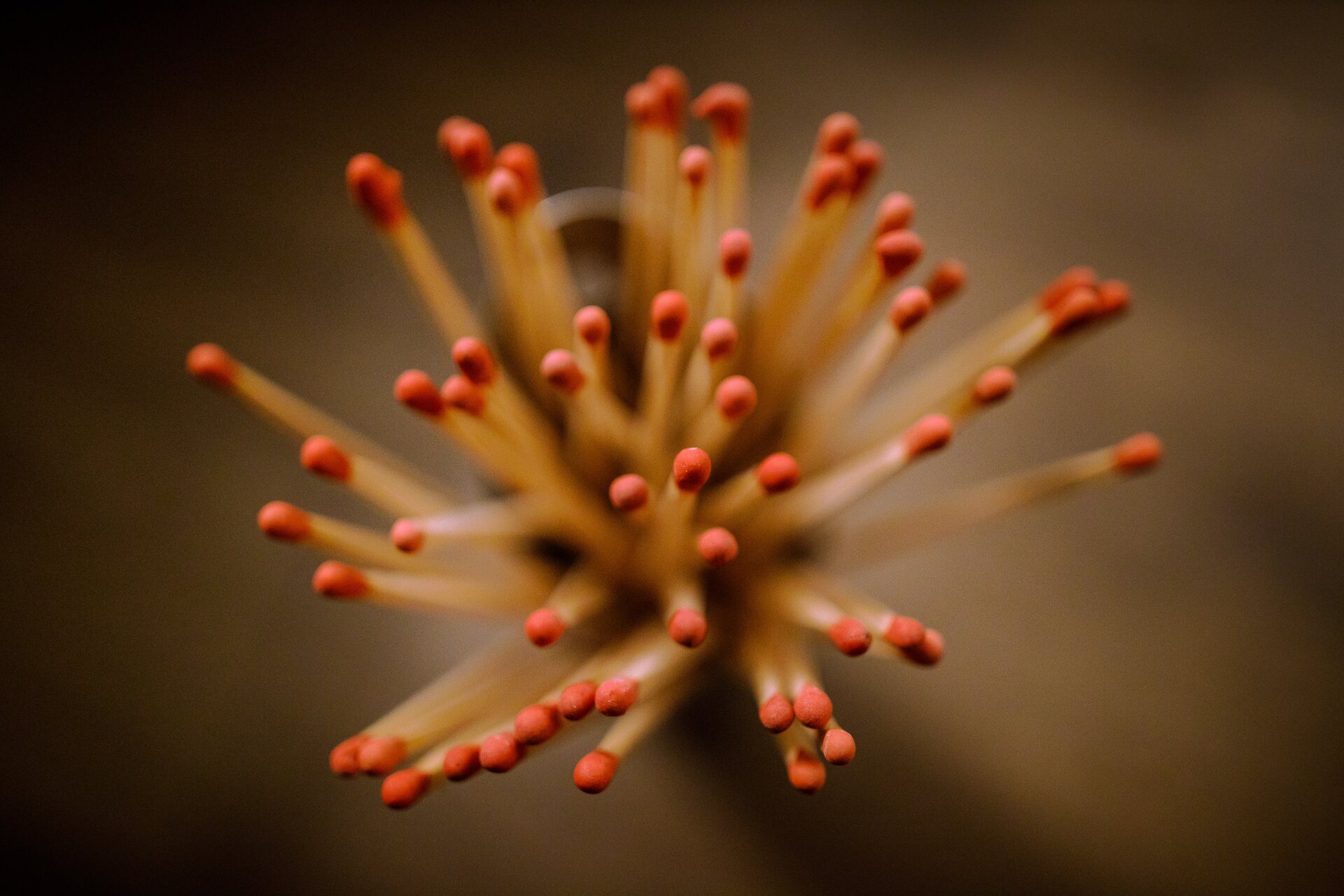 Matches in a glass
