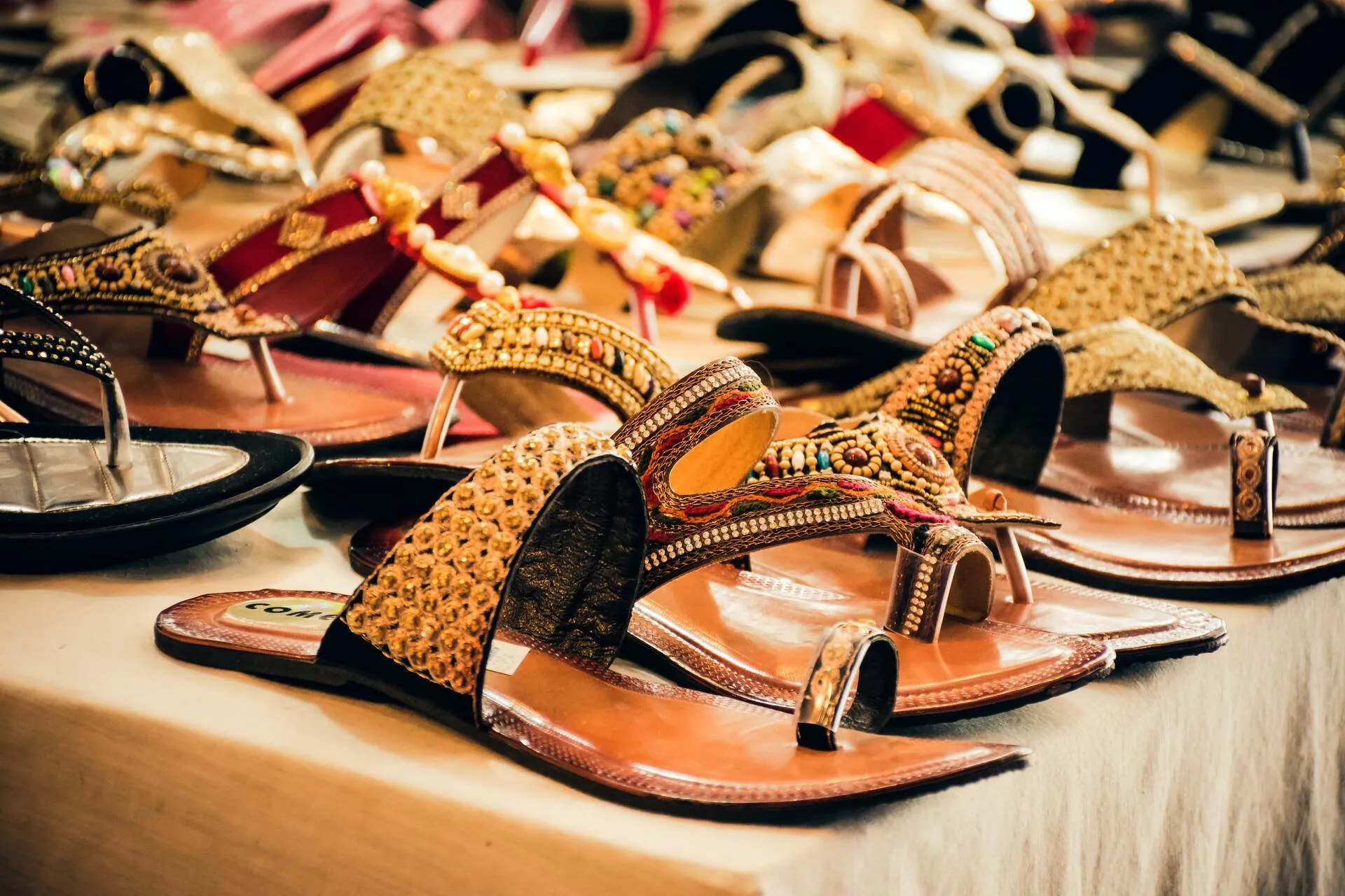 Pairs of sandals