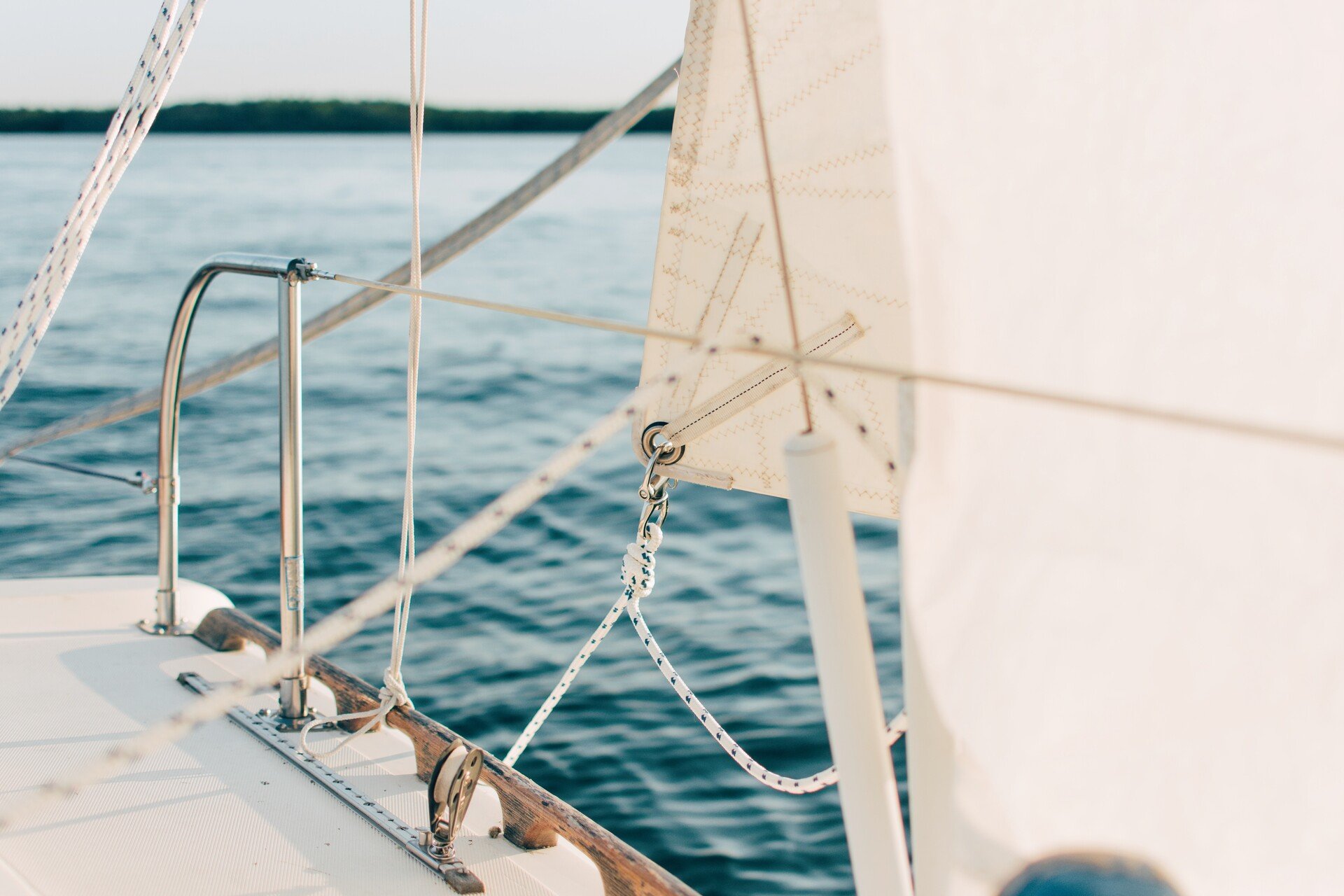 View of the sails