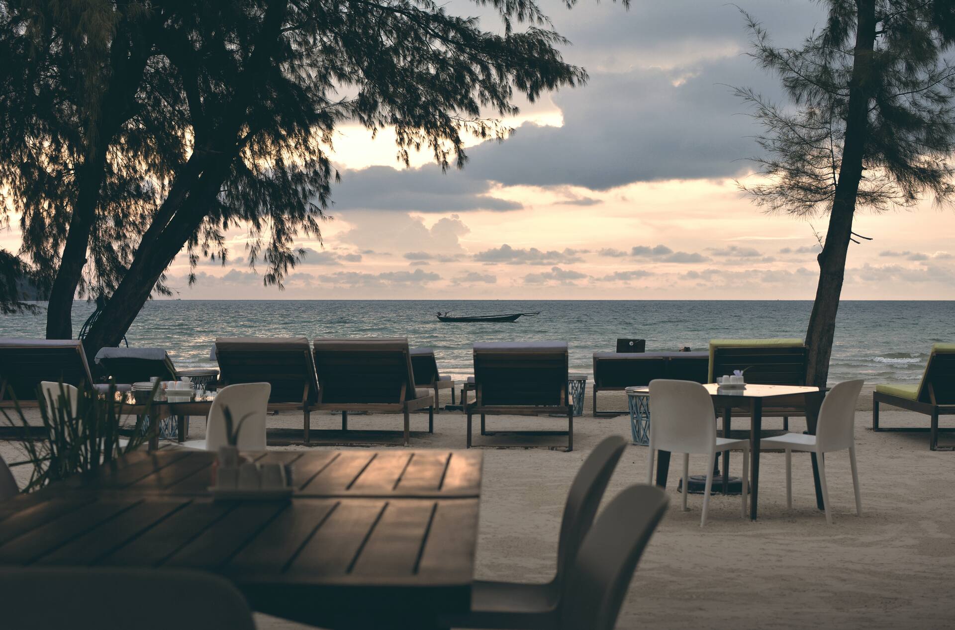 A beach club