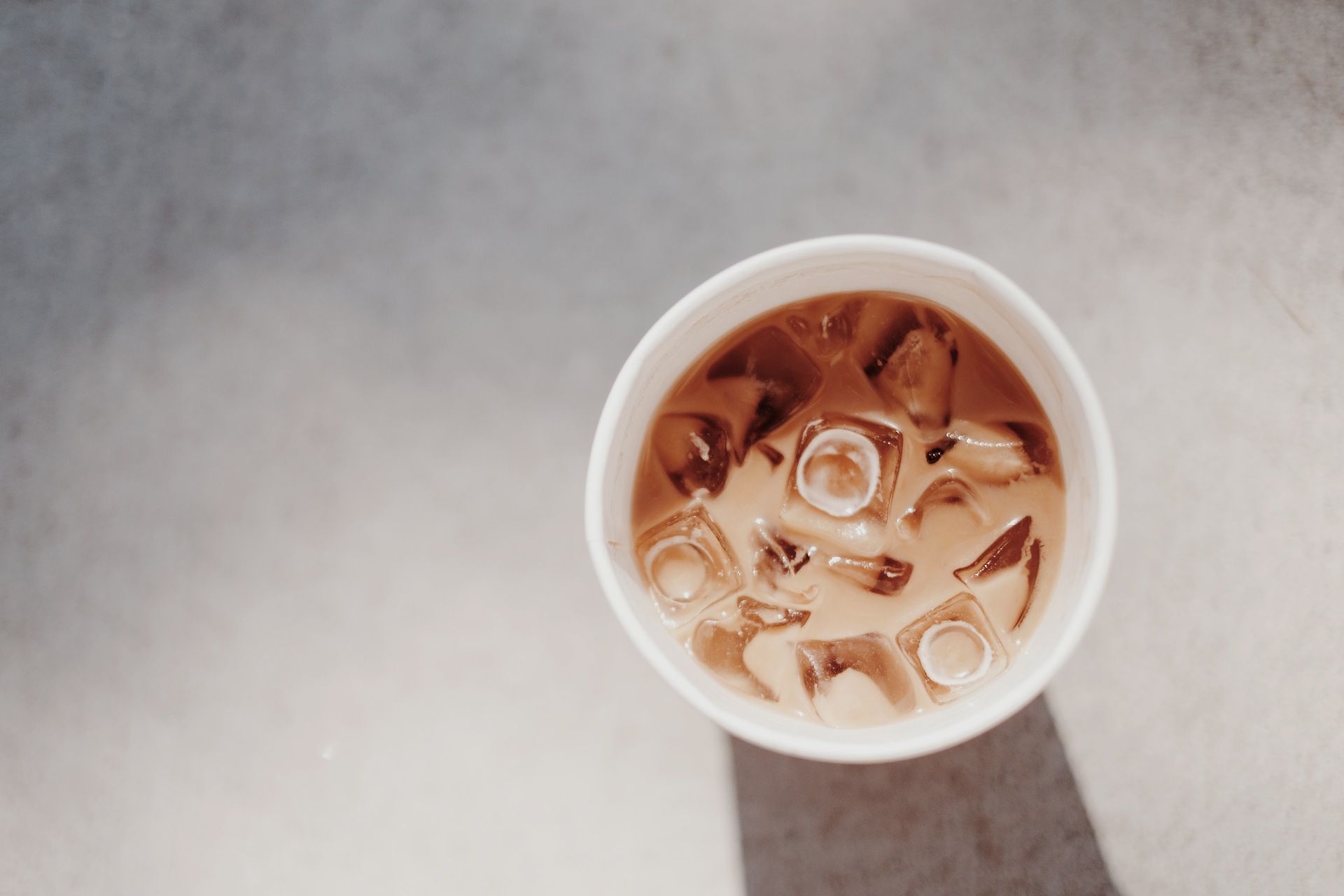 A cup of iced coffee