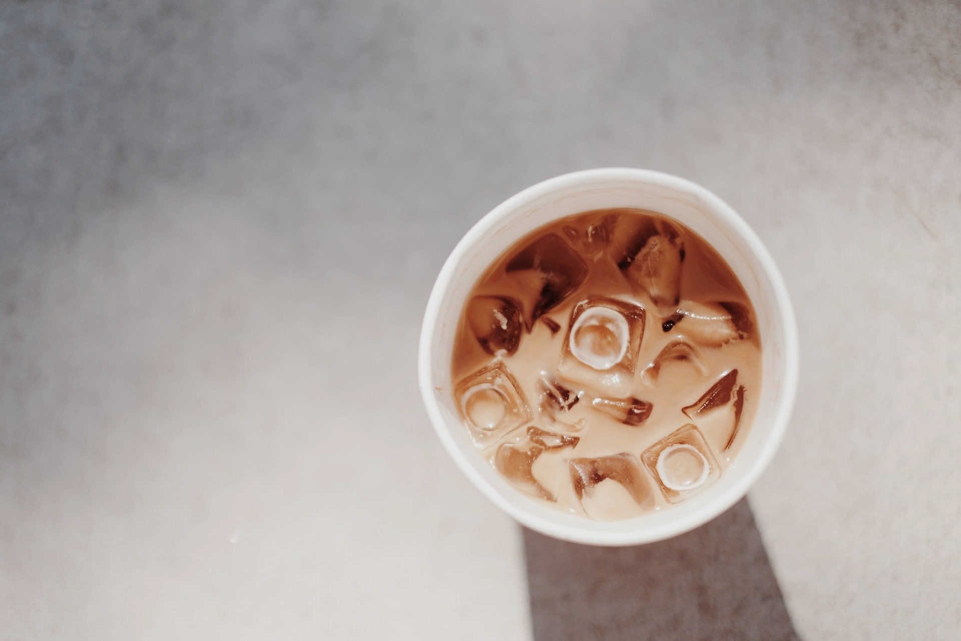 A cup of iced coffee