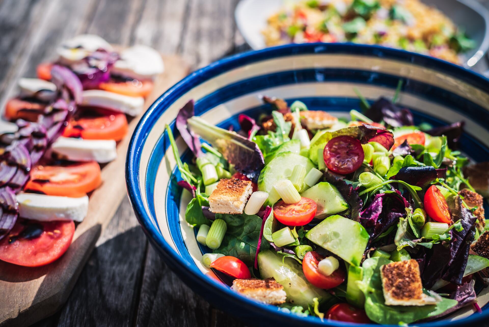 A Greek salad