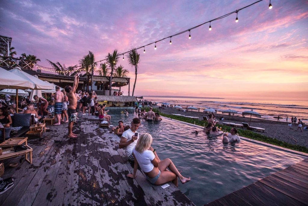 A pool party