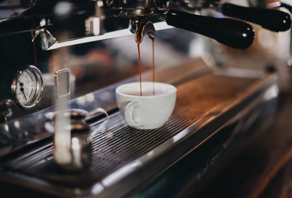 Espresso being made