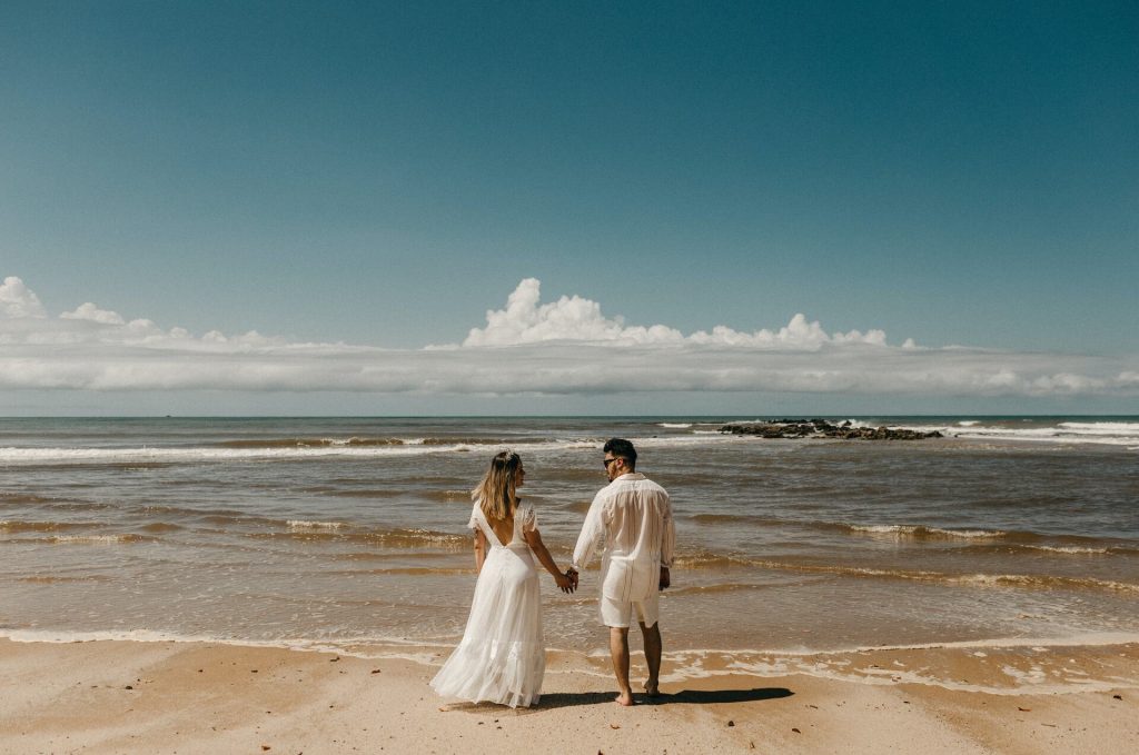 Married couple on a beach