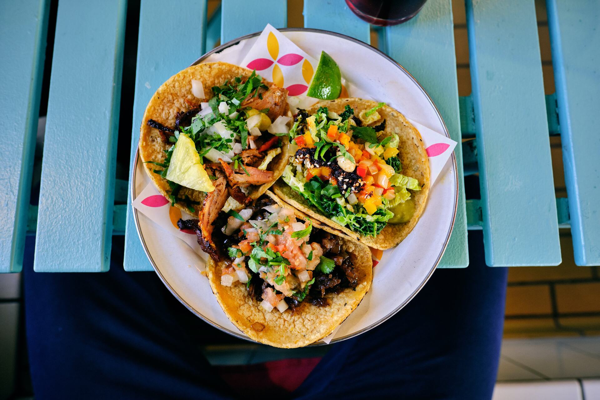 Tacos on a platter