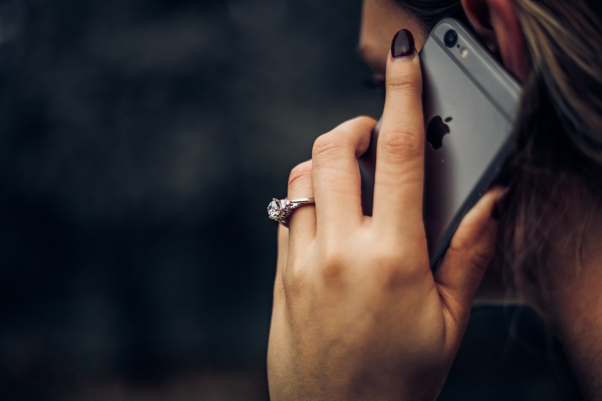 Woman using a phone