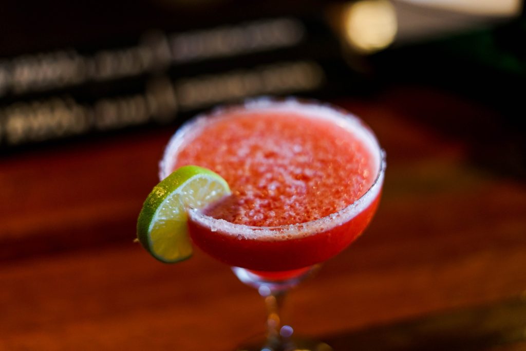 A glass of margarita