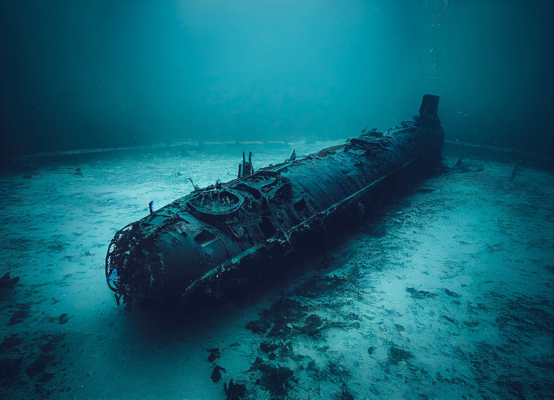 A submarine wreck 