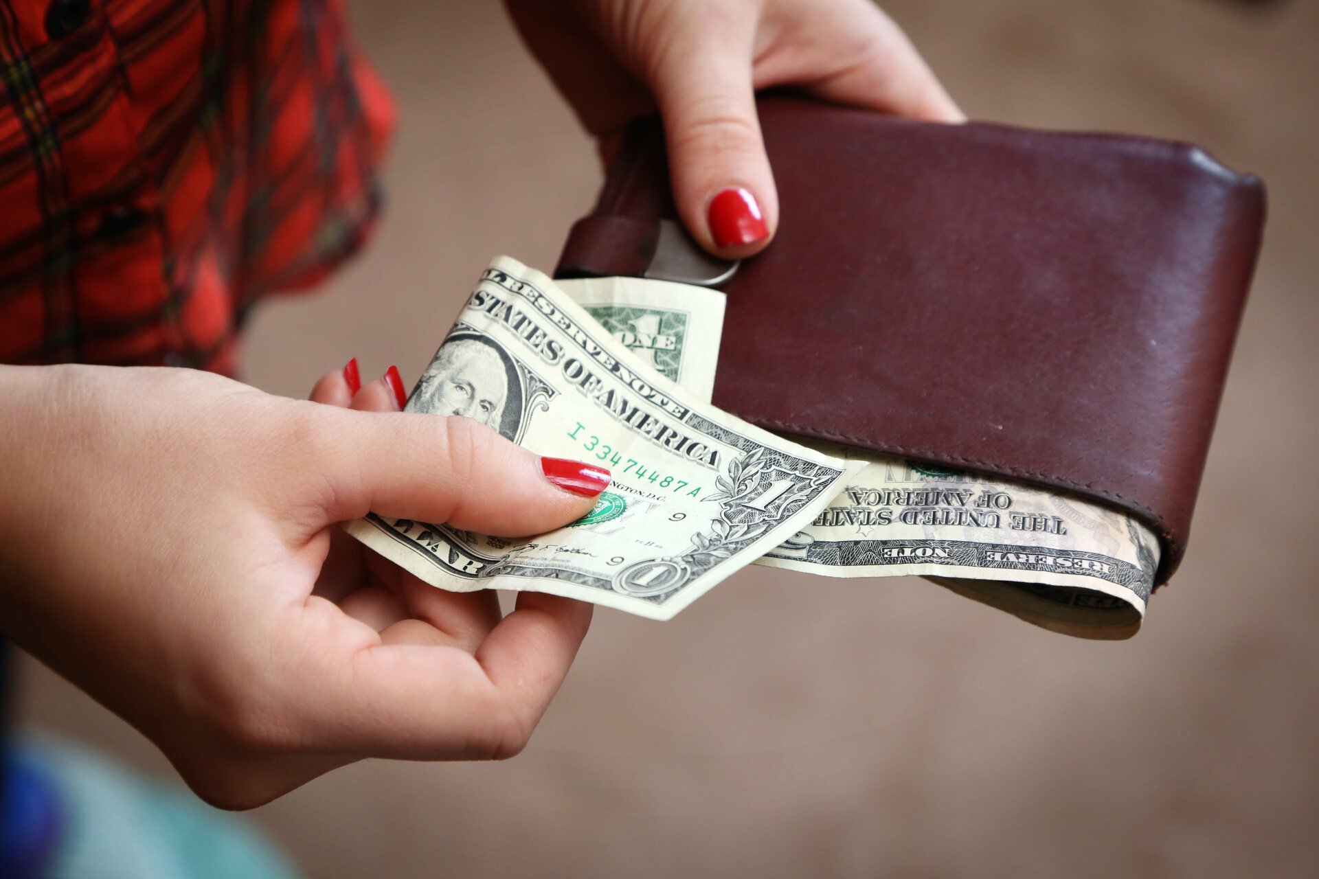 Money in a wallet