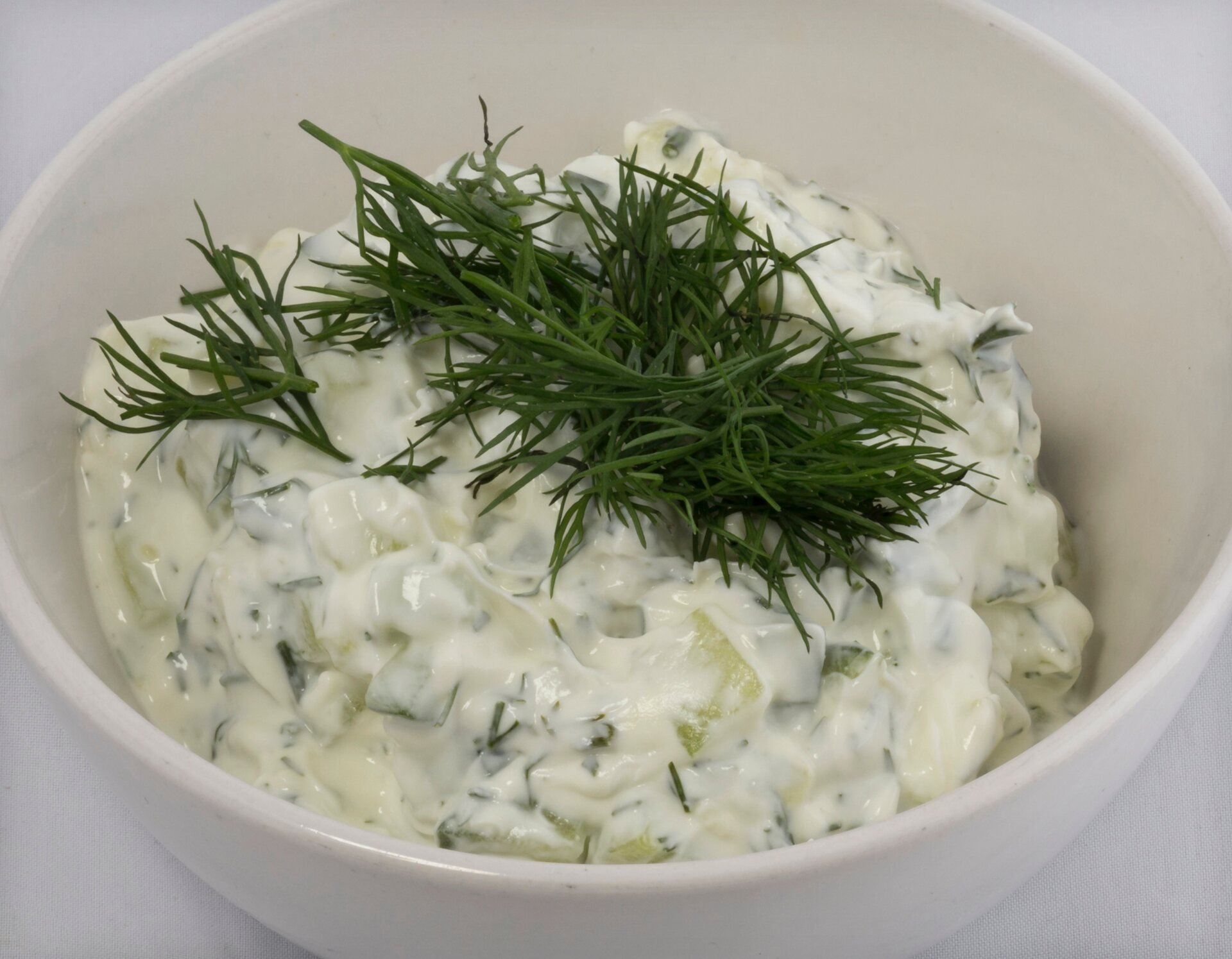 Tzatziki salad in a bowl 