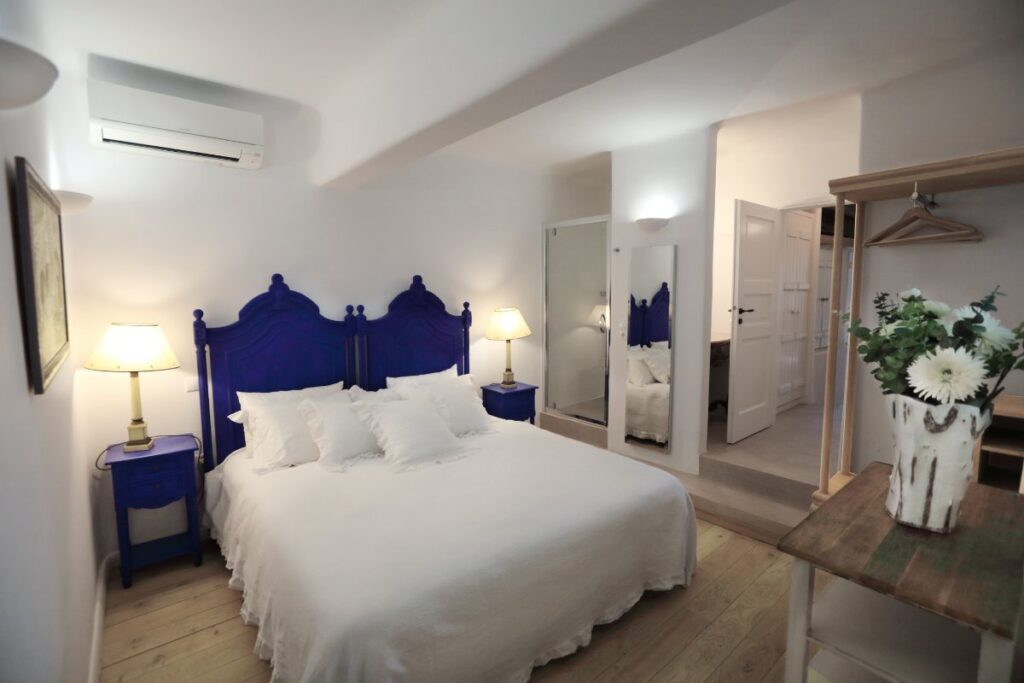 Royal and spacious bedroom in a lavish villa for rent, Mykonos.