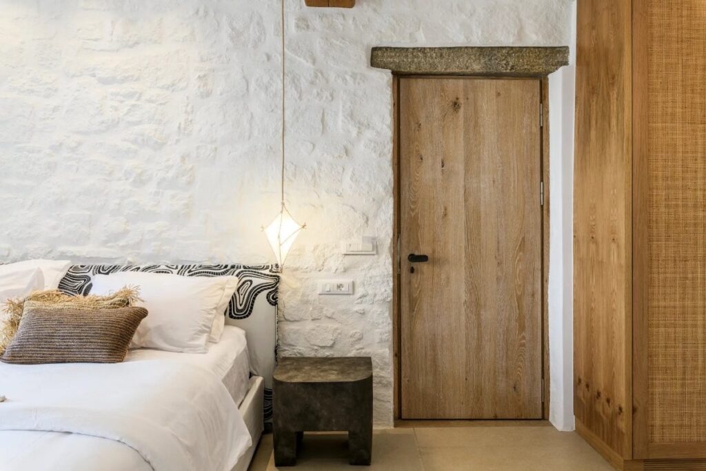 Luxurious bedroom in the best villa for rent, Mykonos.