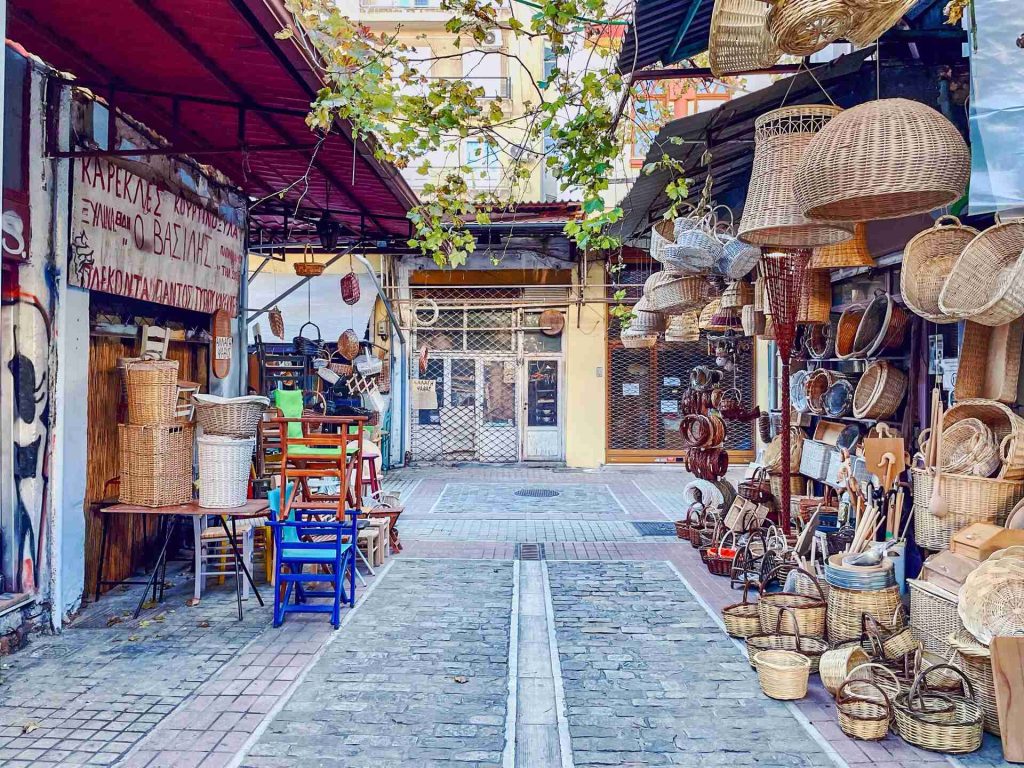 A souvenir shop in Greece