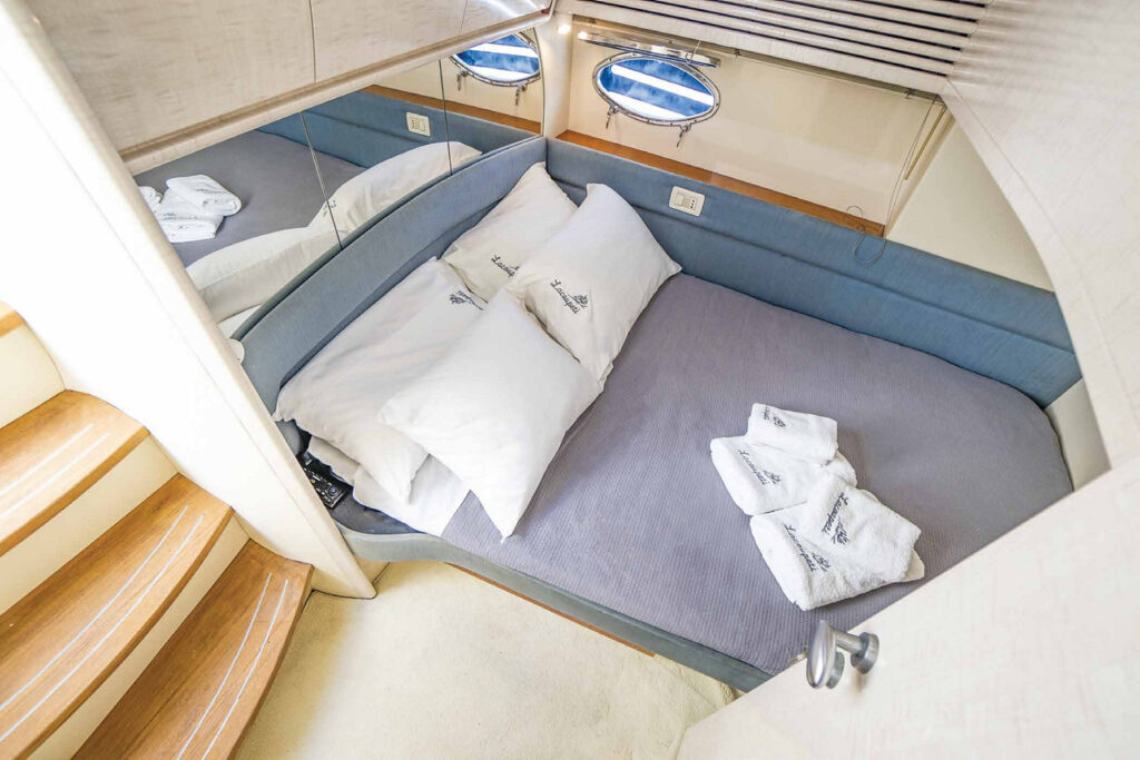 Lavish rental yacht and comfy bed, Mykonos.