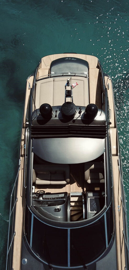 Exquisite and modern rental yacht, Mykonos, Greece.