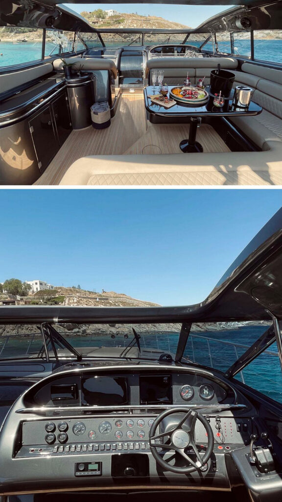 Stunning and lavish yacht for rent, Mykonos.