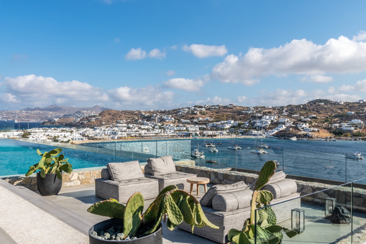 View of the sea from Villa Crystal 