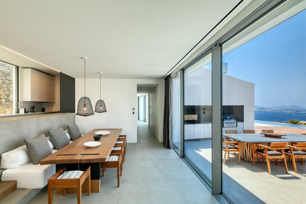 Modern and spacious, lavish villa for rent, Mykonos.