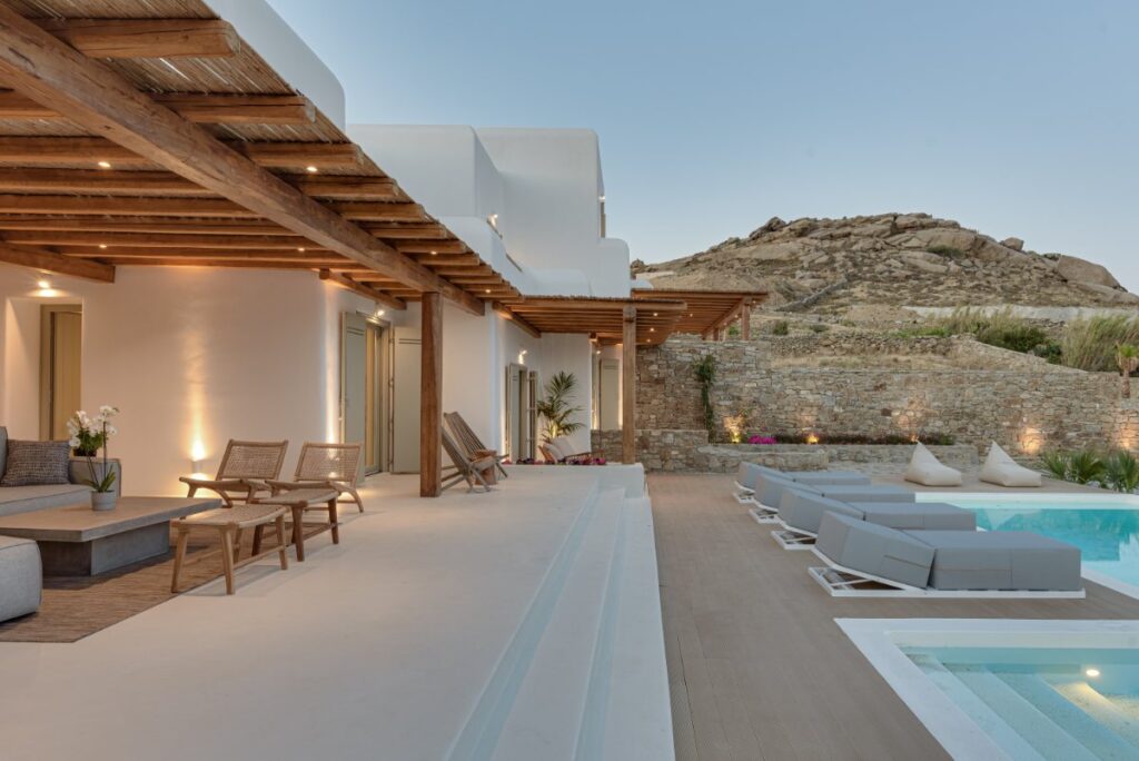 Secluded villa with a private pool, Mykonos.