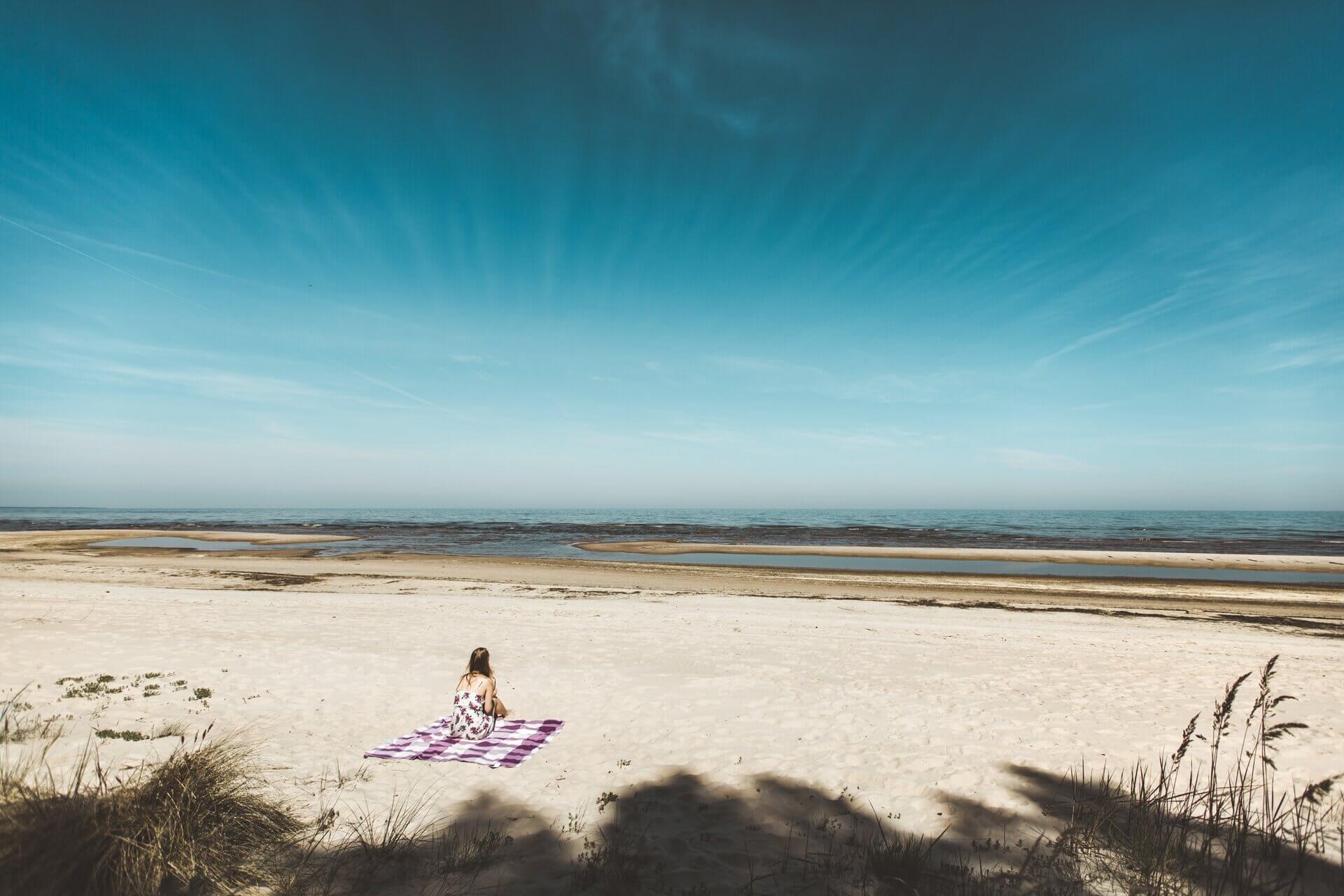 A picnic at the beach