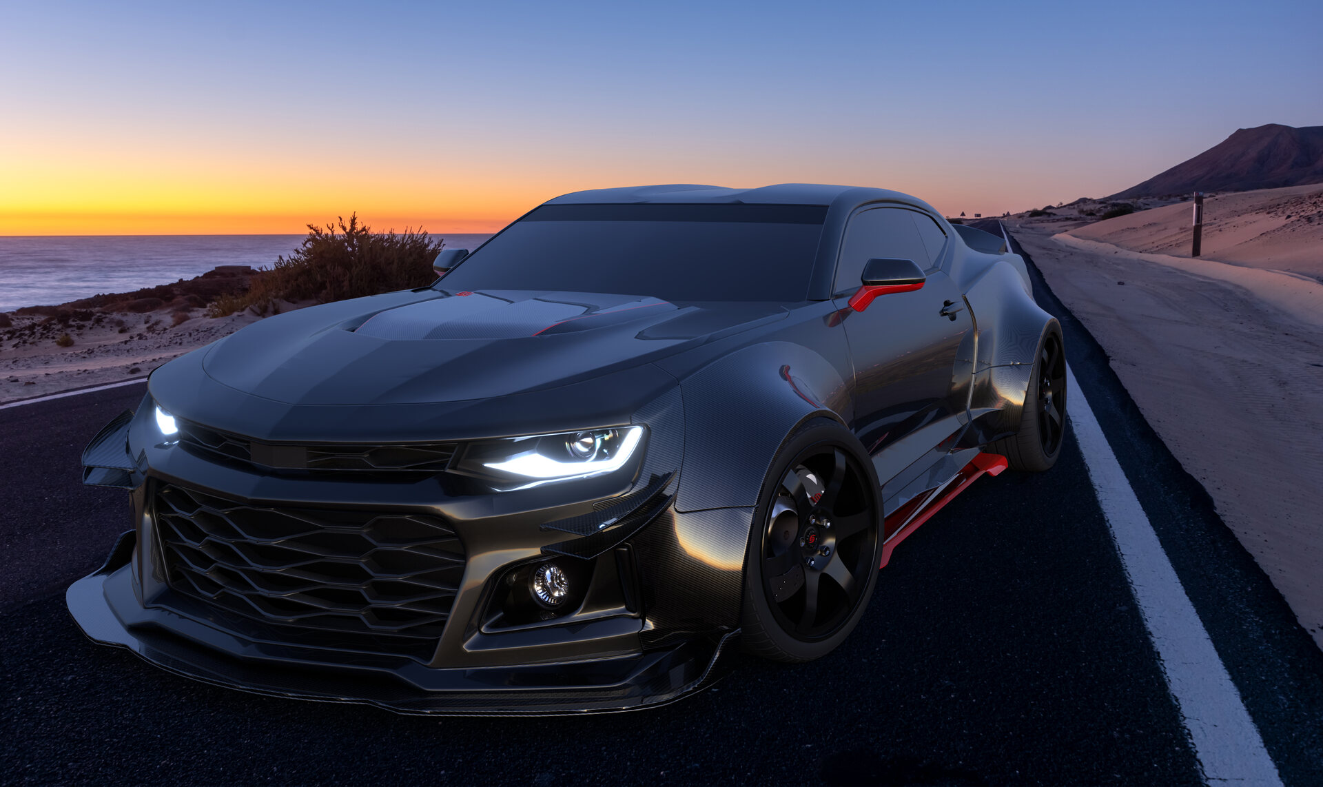 Tuned version of a Chevrolet Camaro