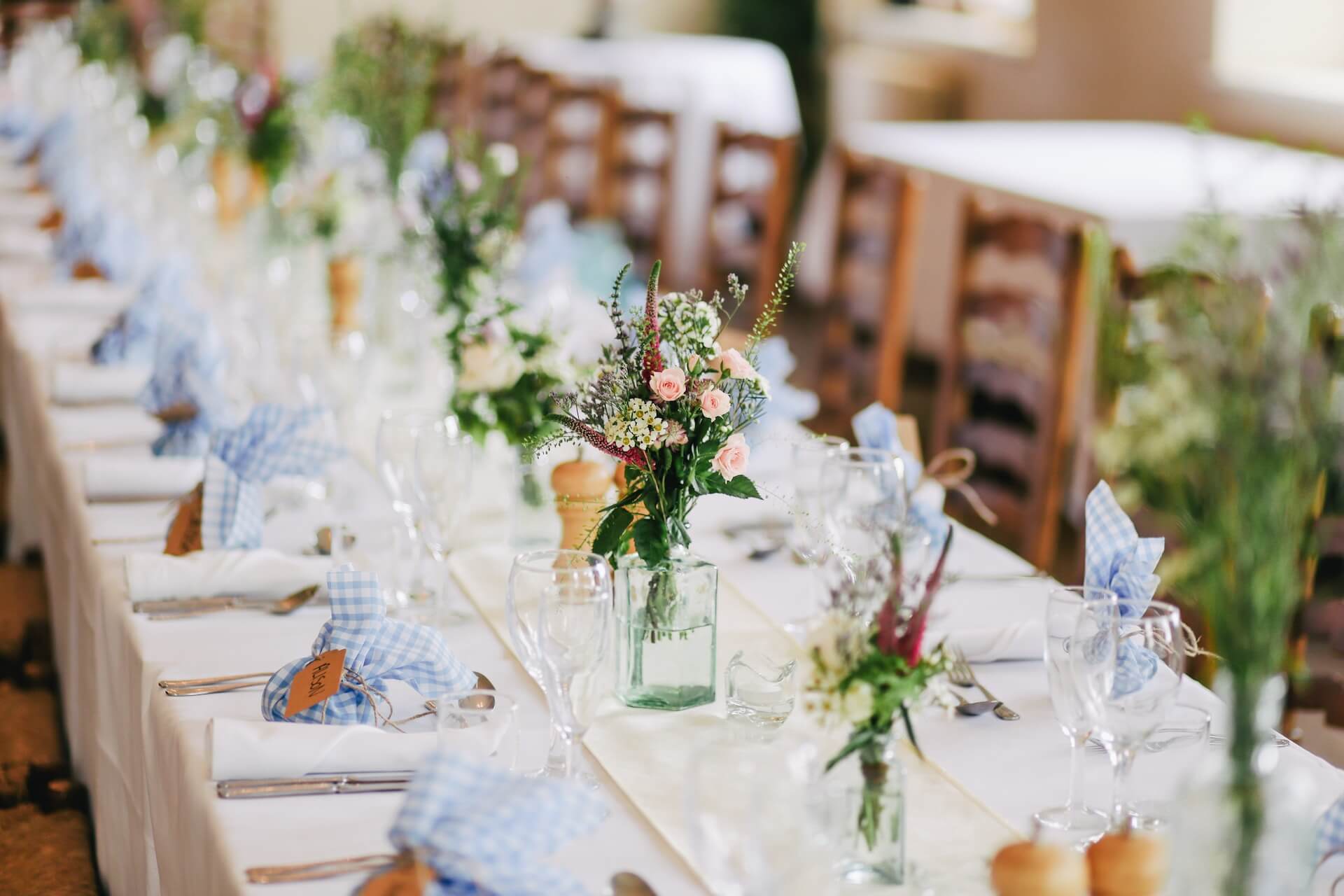 Mykonos wedding setting table
