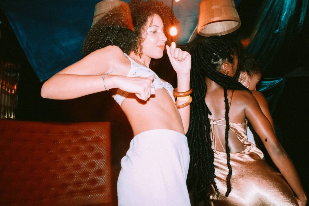 Women dancing in a club