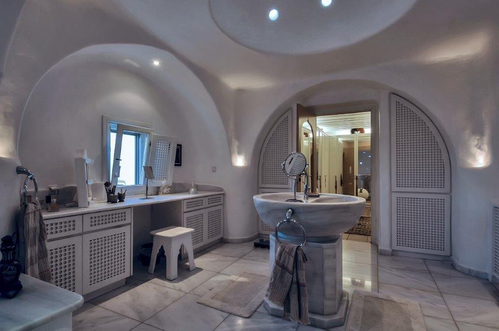 bathroom with tiled floor and soft carpet