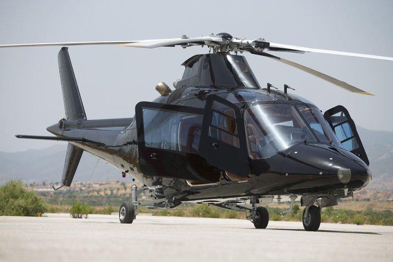 Agusta A109C, helicopter, exterior, heliodrom, parked, doors, propellers